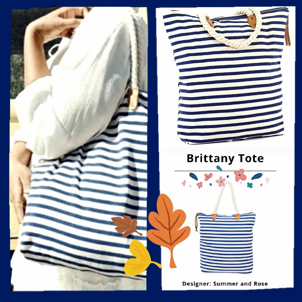 🌷3/$20🌷NWOT Summer and Rose 'Brittany' Canvas Tote